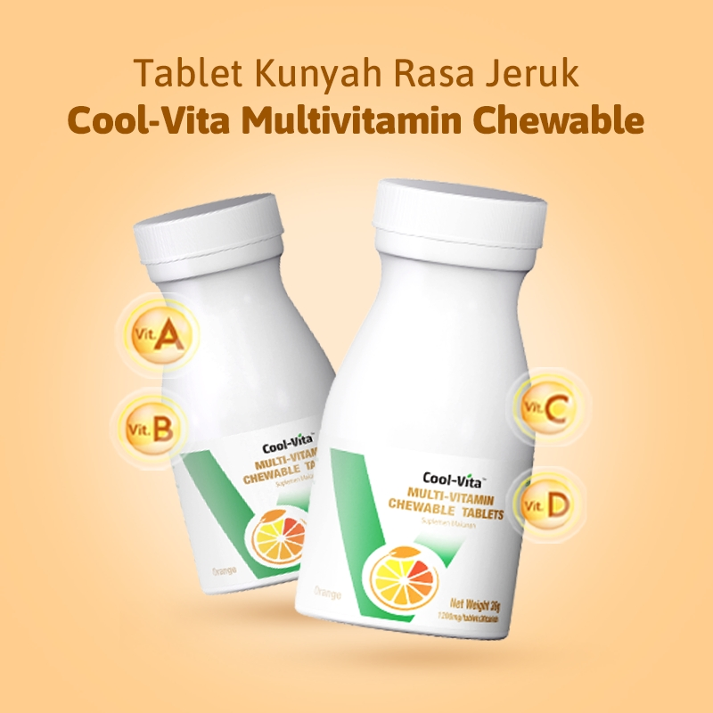 Feeskin Multi-Vitamin Chewable Tablet Rasa Orange (30 Tablet)