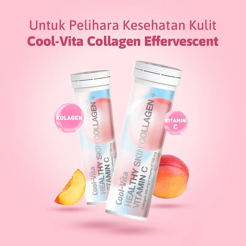 Feeskin Collagen Effervescent Tablet Rasa Peach (10 Tablet)